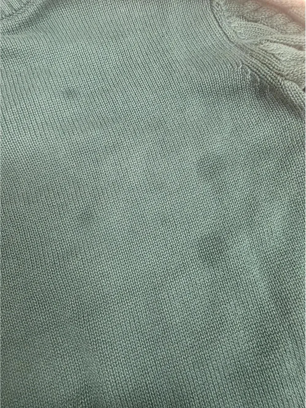 GYMBOREE CABLE KNIT SWEATER GREEN SIZE 8